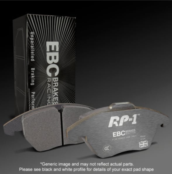 EBC Racing RP-1 Track ve Yarış Fren Balatası (DP8002RP1)  Ford Fiesta ST Mk7
