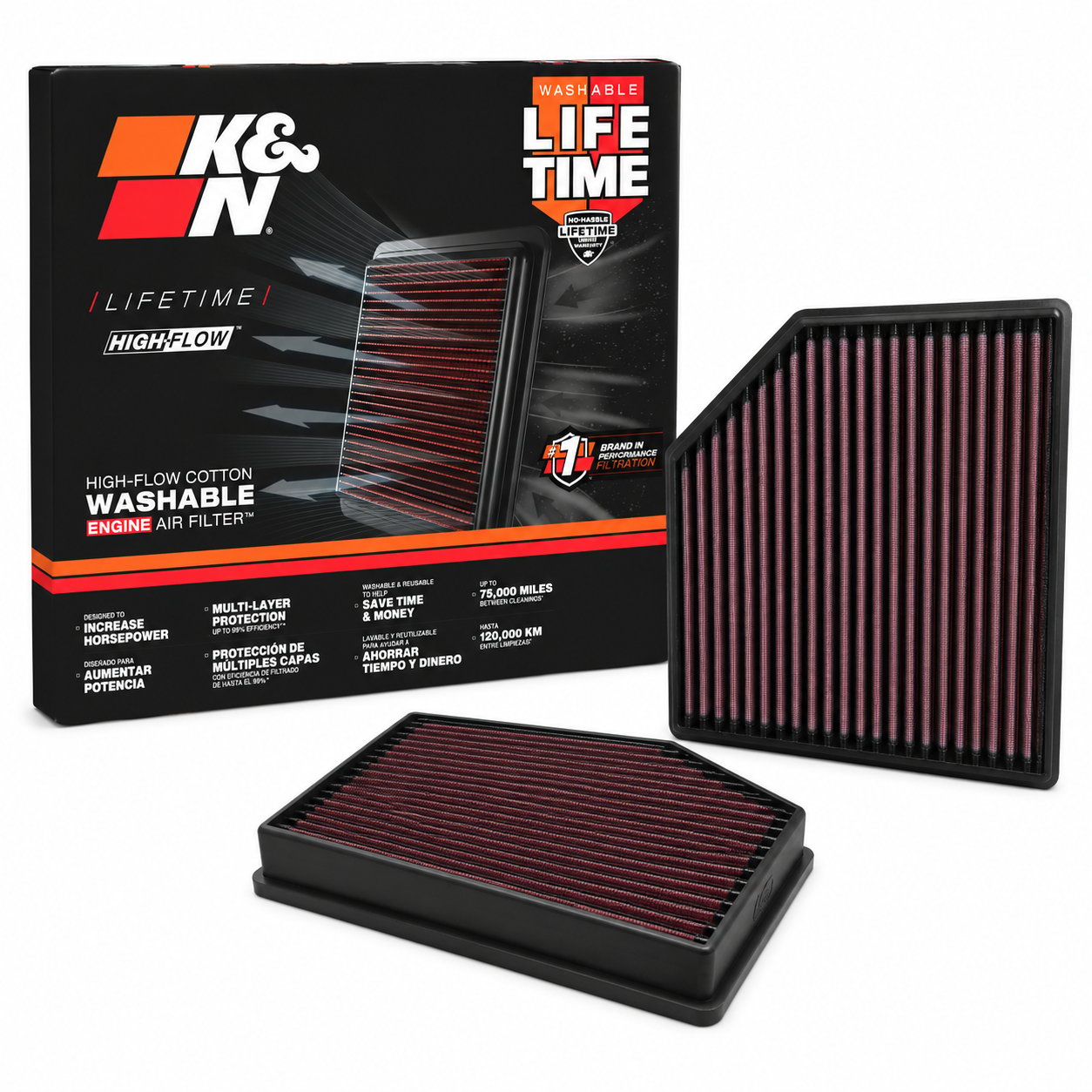K&N Yüksek Akışlı Performans Hava Filtresi - Volvo S60 / XC60 / XC90 2.0T