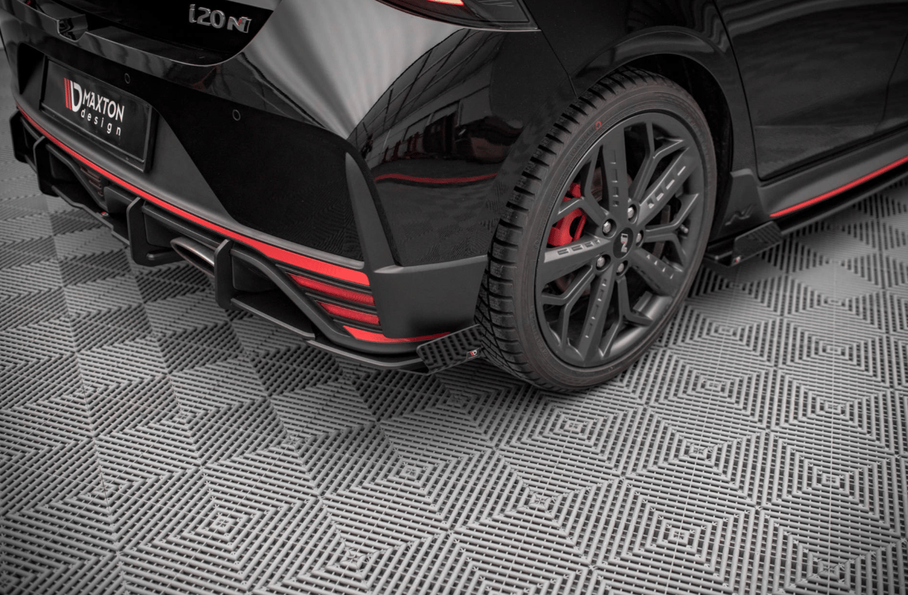 Maxton Design Street Pro Arka Yan Splitter + Flap Seti – Hyundai i20 N Mk3 Uyumlu