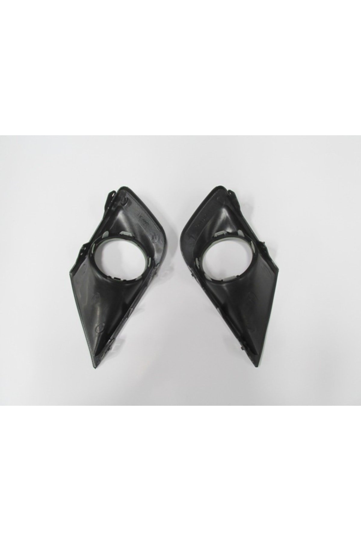 2009-2012 Peugeot 207 Sis Lamba Kapağı Sağ Sol Set 2 Parça Sis Delikli Çerçevesi Gri
