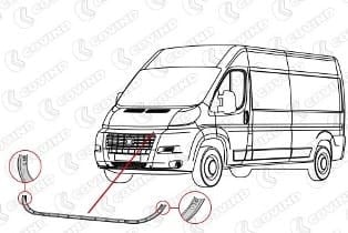 Citroen Jumper 07/13 Ön Tampon Üst Bağlantı Sacı
