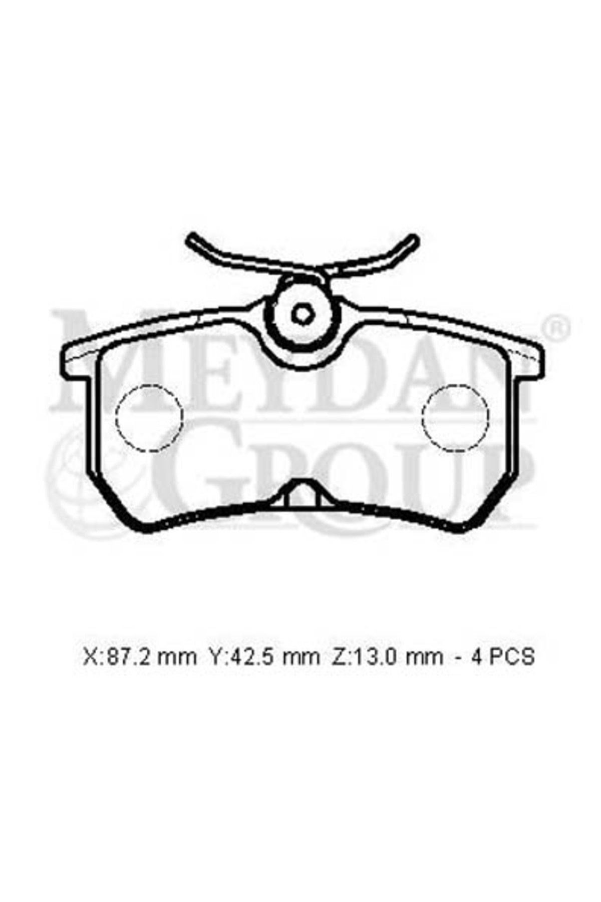 Ford Fıesta- 13/17; Arka Fren Balatası 1,0/1,4/1,5/1,6 (DİSK) (87,2X42,5X13) (BRAMAX) 98ab-2m008-ba