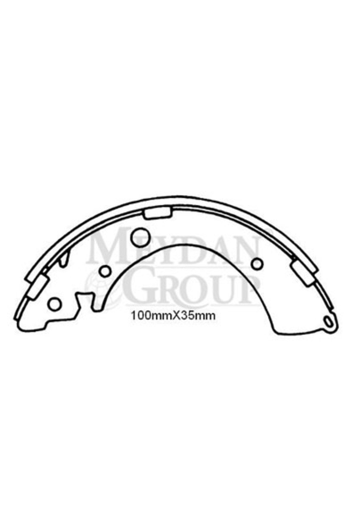 Honda crx 90/94 arka fren pabucu (100x35) (daıwa)