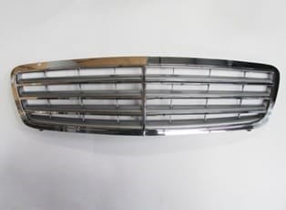 Mercedes C Class W203 04/07 Ön Panjur Nikelajlı/gümüş (7çıtalı) (Tw)