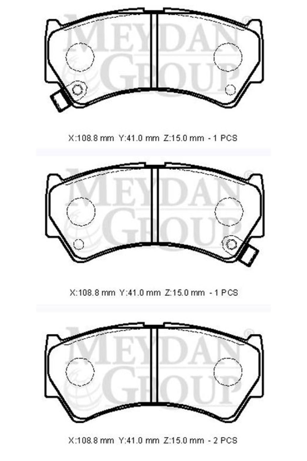 Suzukı Baleno- 95/98; Ön Fren Balatası (DİSK) (108,8X41X15) (DAIWA) 55810-64g00