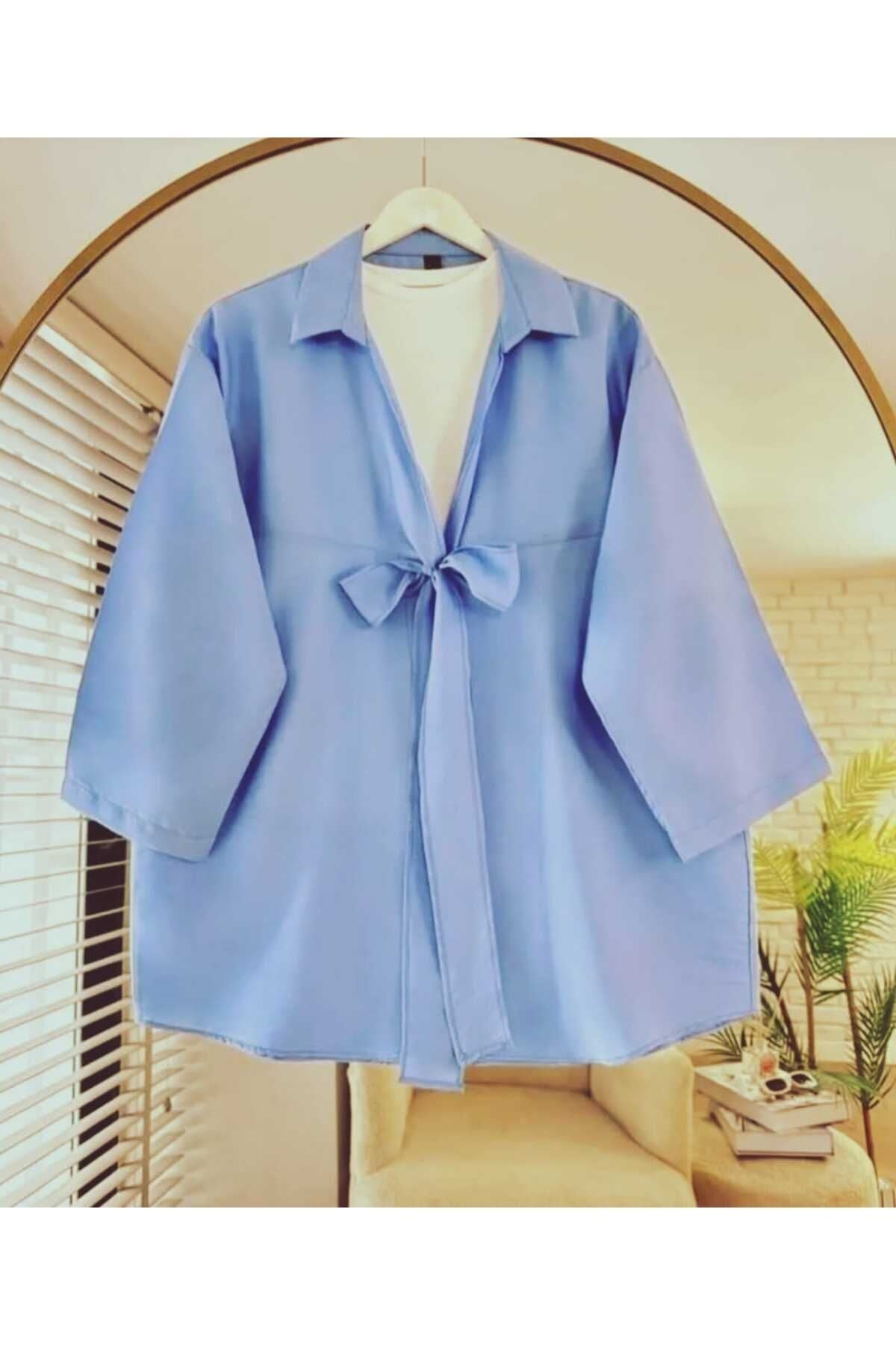 Kadın Fiyonk Detaylı Kimono