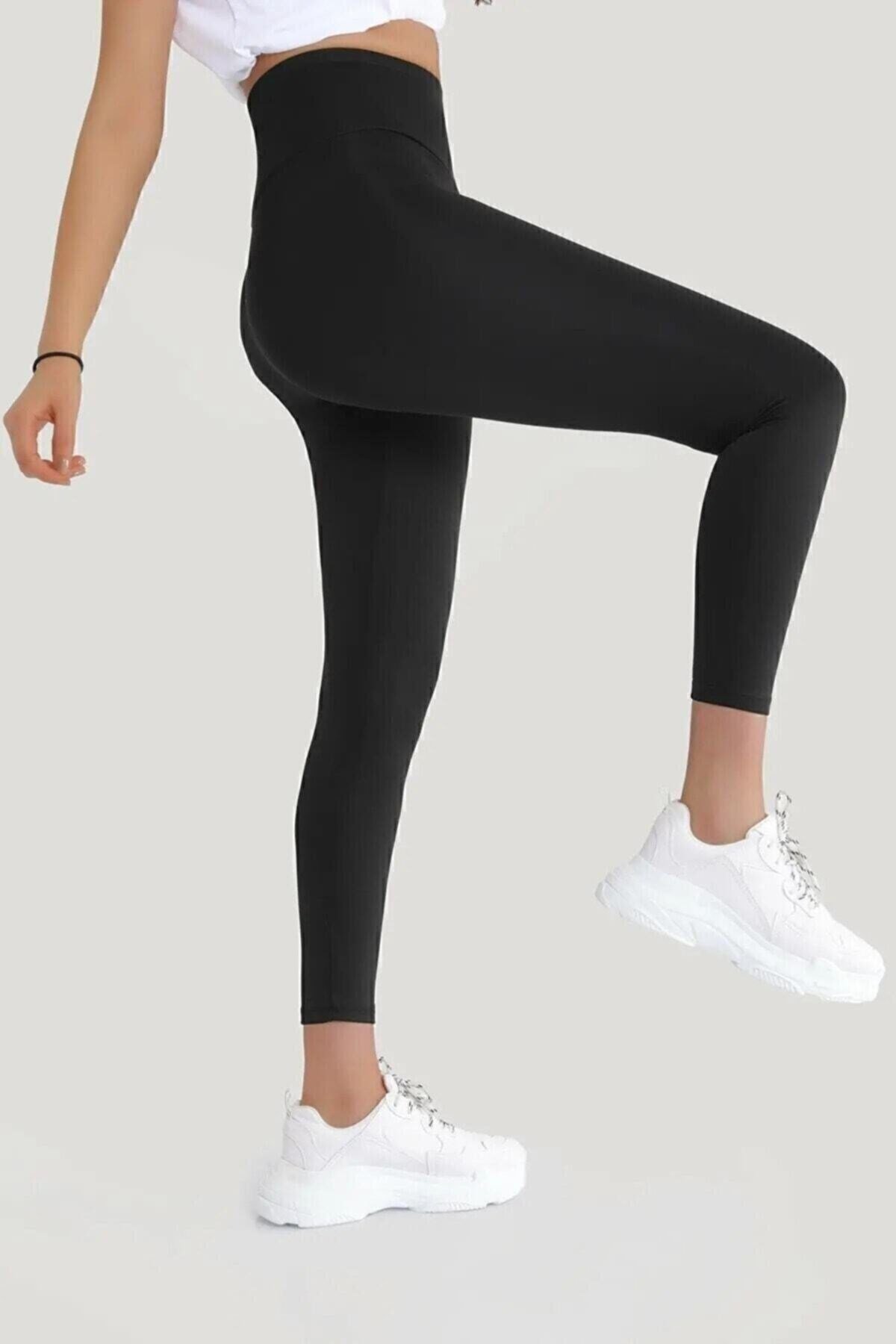 Yüksek Bel Kadın Toparlayıcı Spor ve Dalgıç Tayt MD