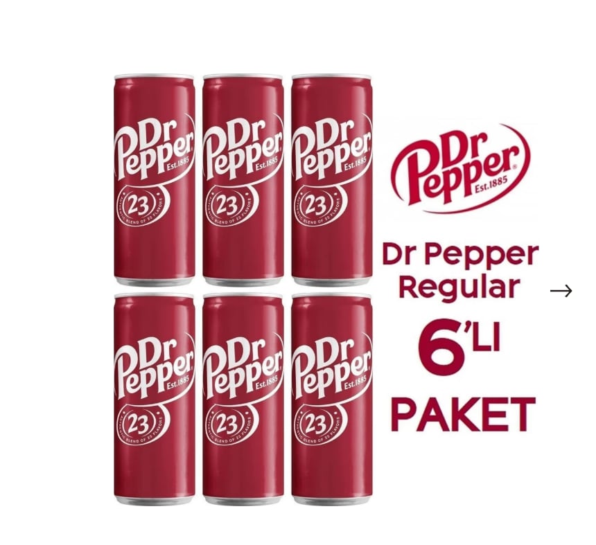   Dr. Pepper 330ml 6'lı Paket
