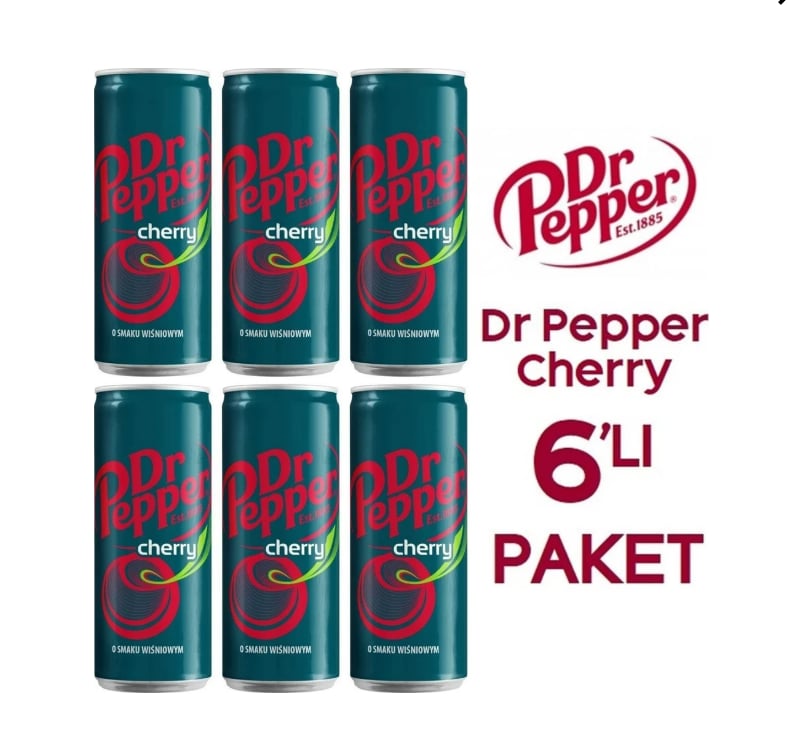Dr. Pepper Cherry 330 ml 6'lı Paket
