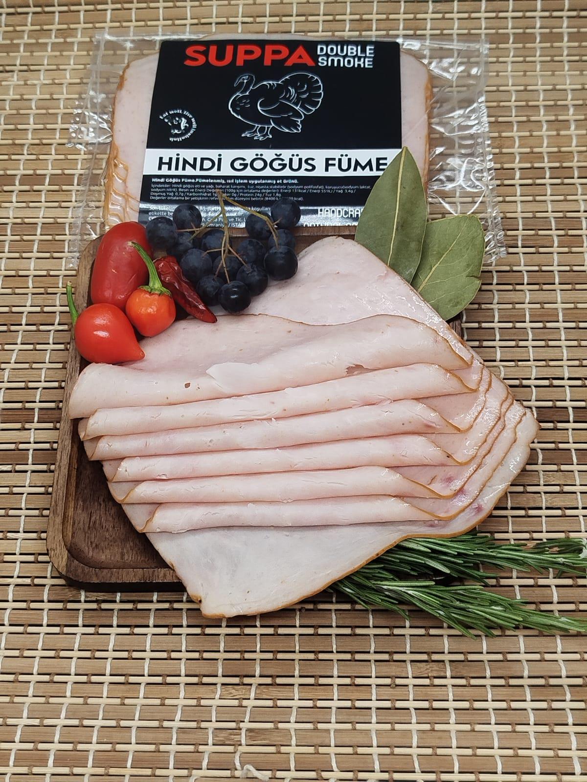 Suppa Dilimli Hindi Göğüs Füme 200-250 grKg