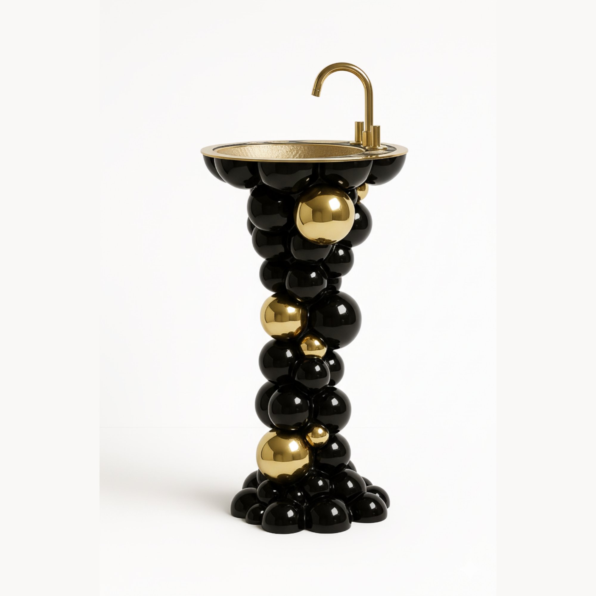 ORBIS NOIRE — Sculptural Marble Basin