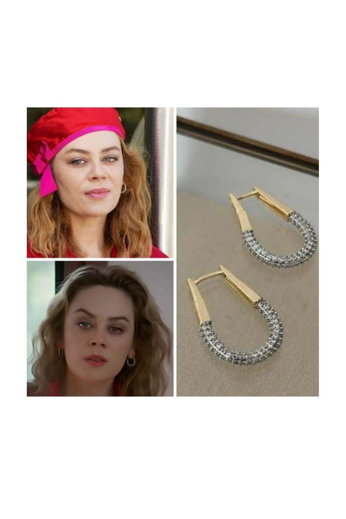 Çift Renk Soleste Nars Küpe