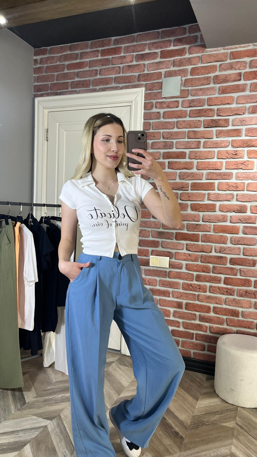 fermuarlı crop 