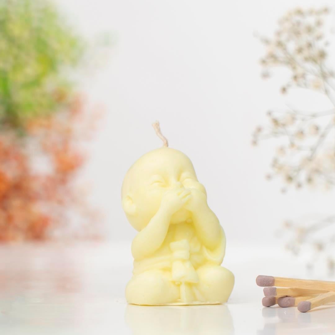 Bilmiyorum Buddha Temalı Soya Wax Mum
