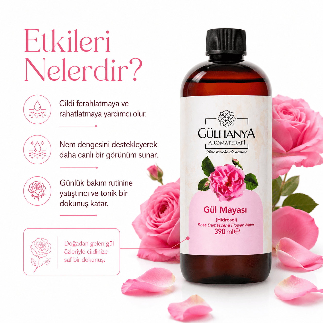 Gül Mayası 390ml (Yoğun Gül Yağlı Gül Suyu Sıkılaştırıcı, Aydınlatıcı ve Arındırıcı Tonik)