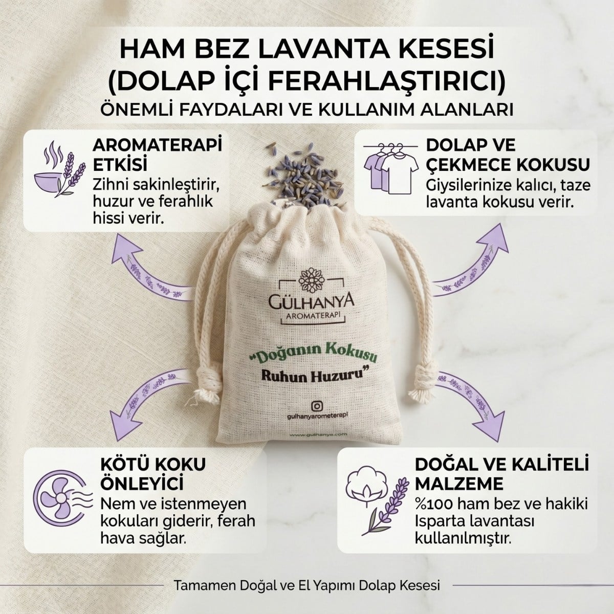 Ham Bez Lavanta Kesesi