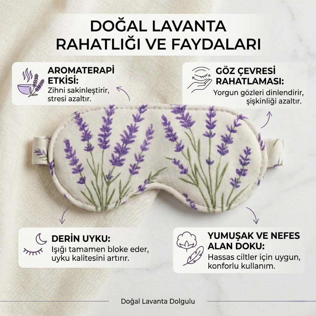 Lavantalı Uyku Bandı