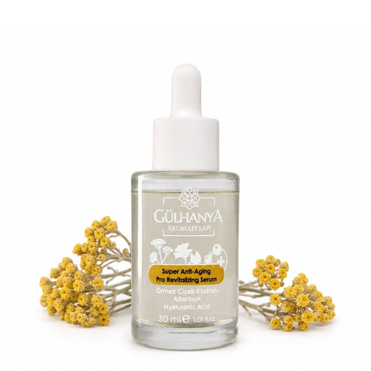 Ölmez Çiçek - Hyalüronik Asit ve Allantoin içerikli Gözenek Sıkılaştırıcı Serum 