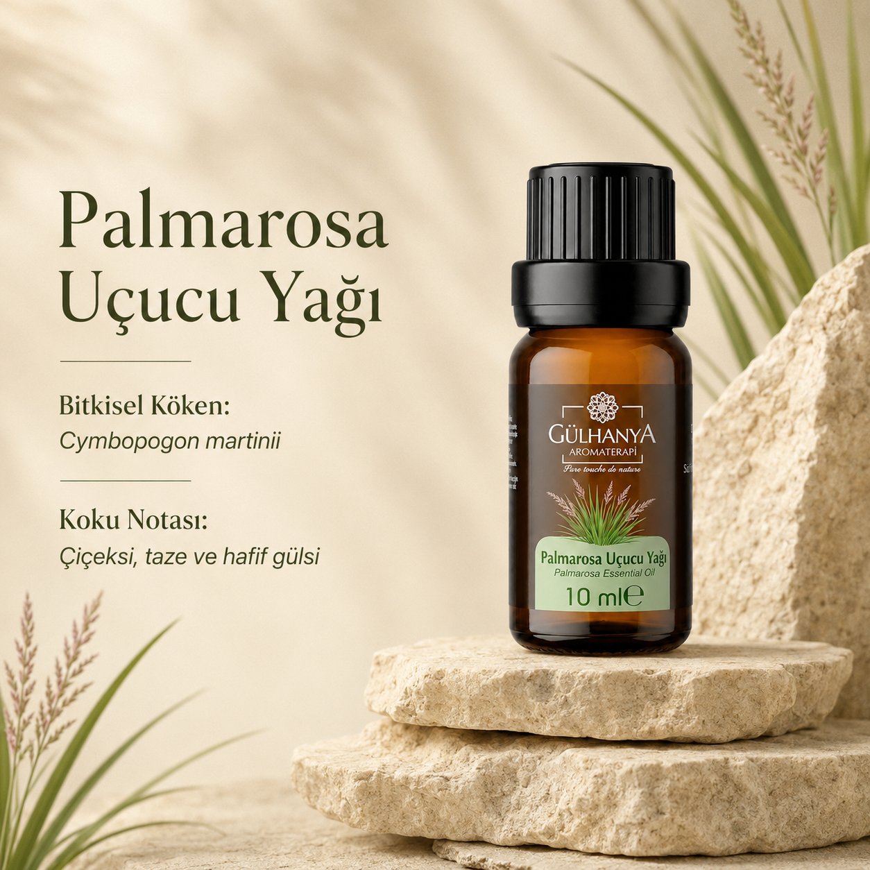 Palmarosa Uçucu Yağı 10ml