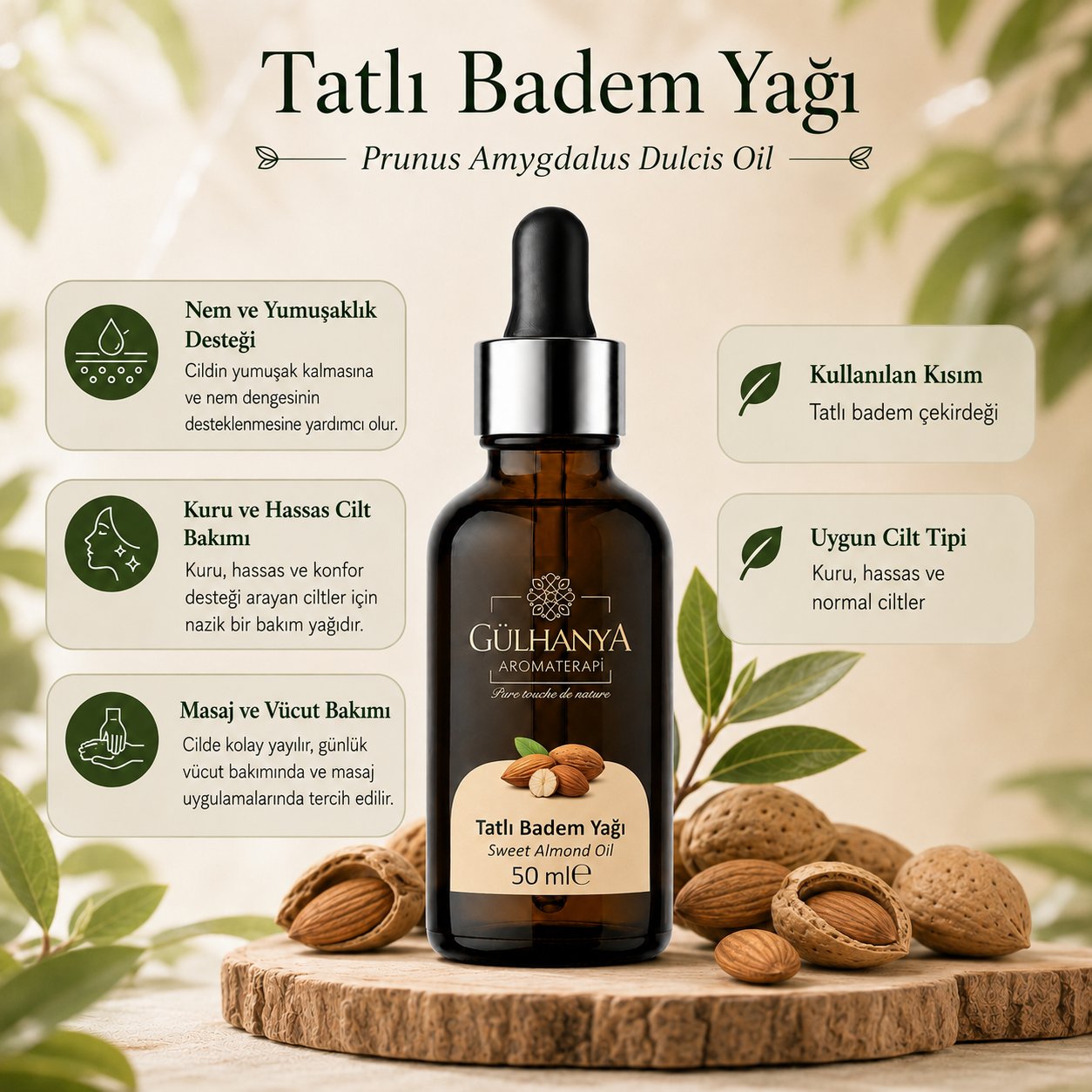 Tatlı Badem Yağı 50ml