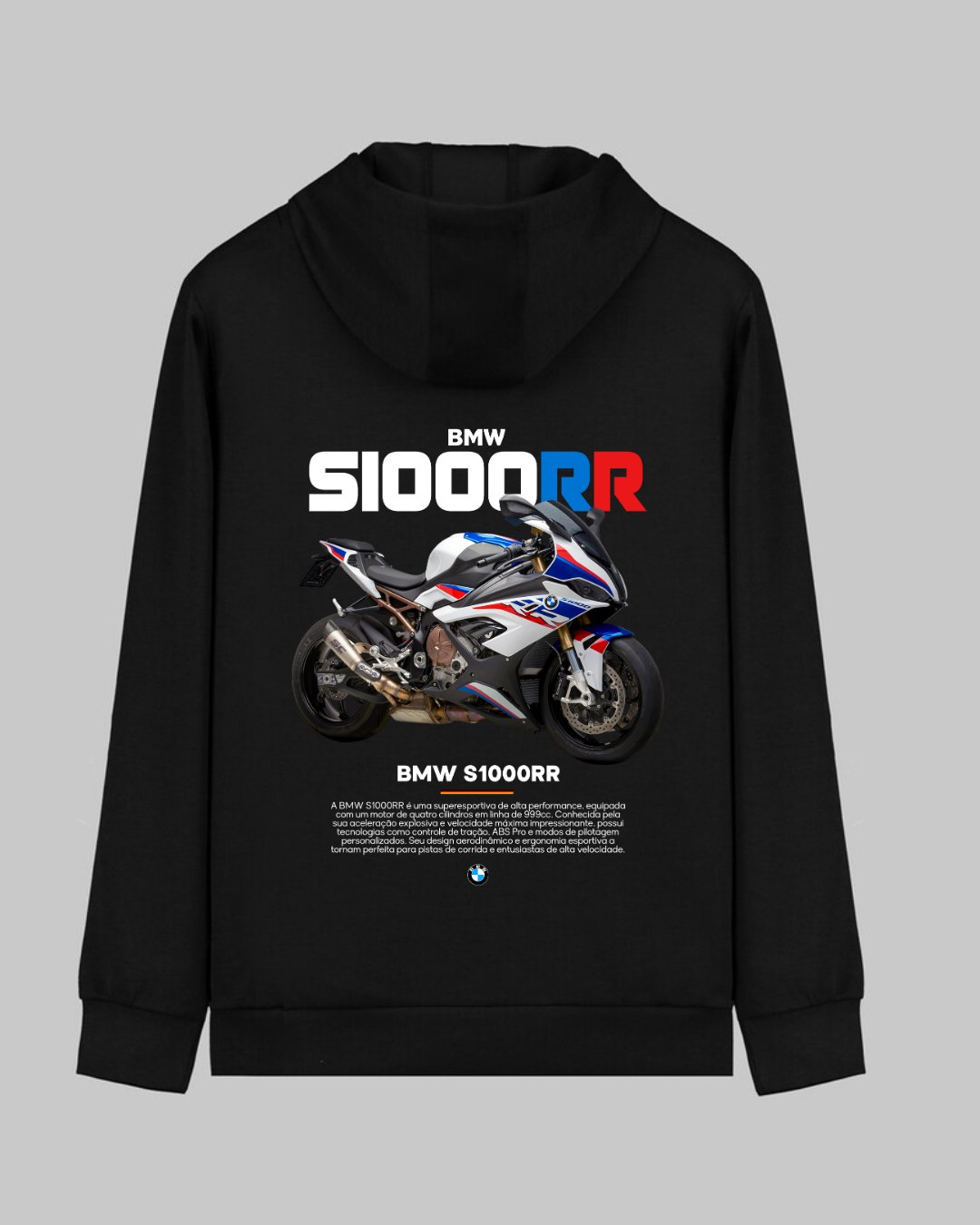 BMW S1000RR Motor Baskılı Sweatshirt