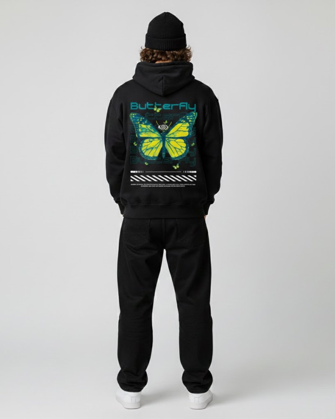 BUTTERFLY BASKILI REGULAR UNİSEX SWEATSHİRT