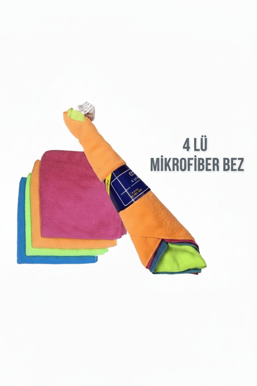Mikrofiber Bez 4*lü 1 Adet