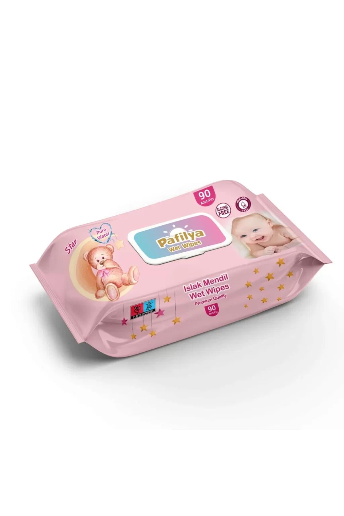 Pafilya Star Bebek Islak Mendil 90 Lı Kapaklı
