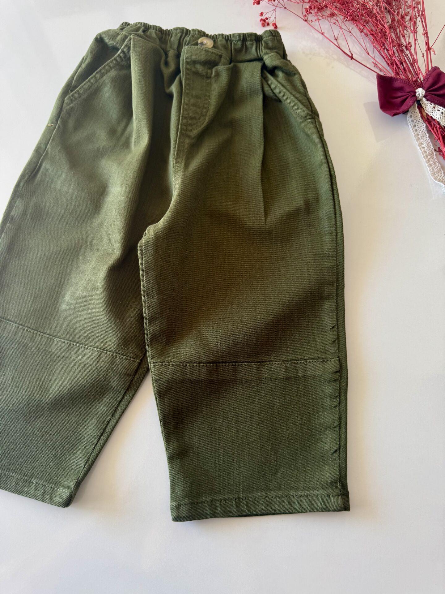 Likralı Gabardin Kıvanç Pantolon - Soft Yeşil