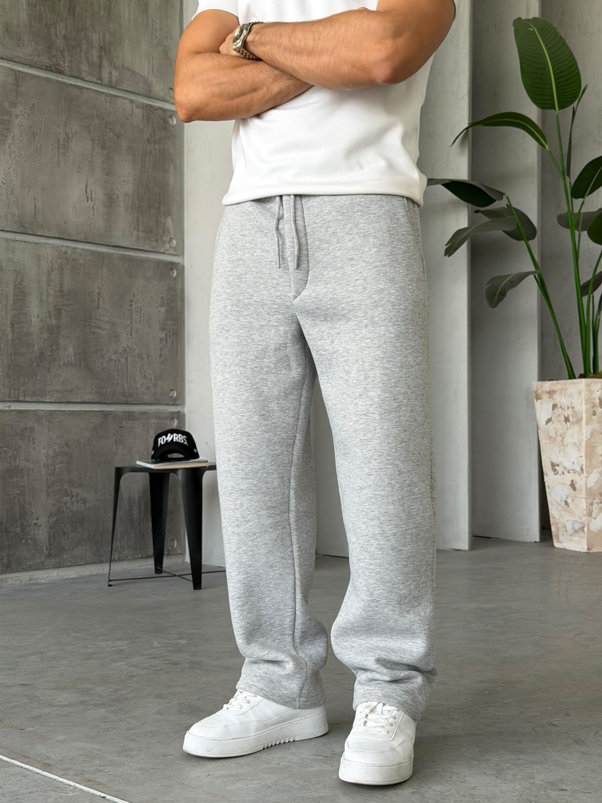 3 İplik Baggy Basıc Eşofman F Grimelange