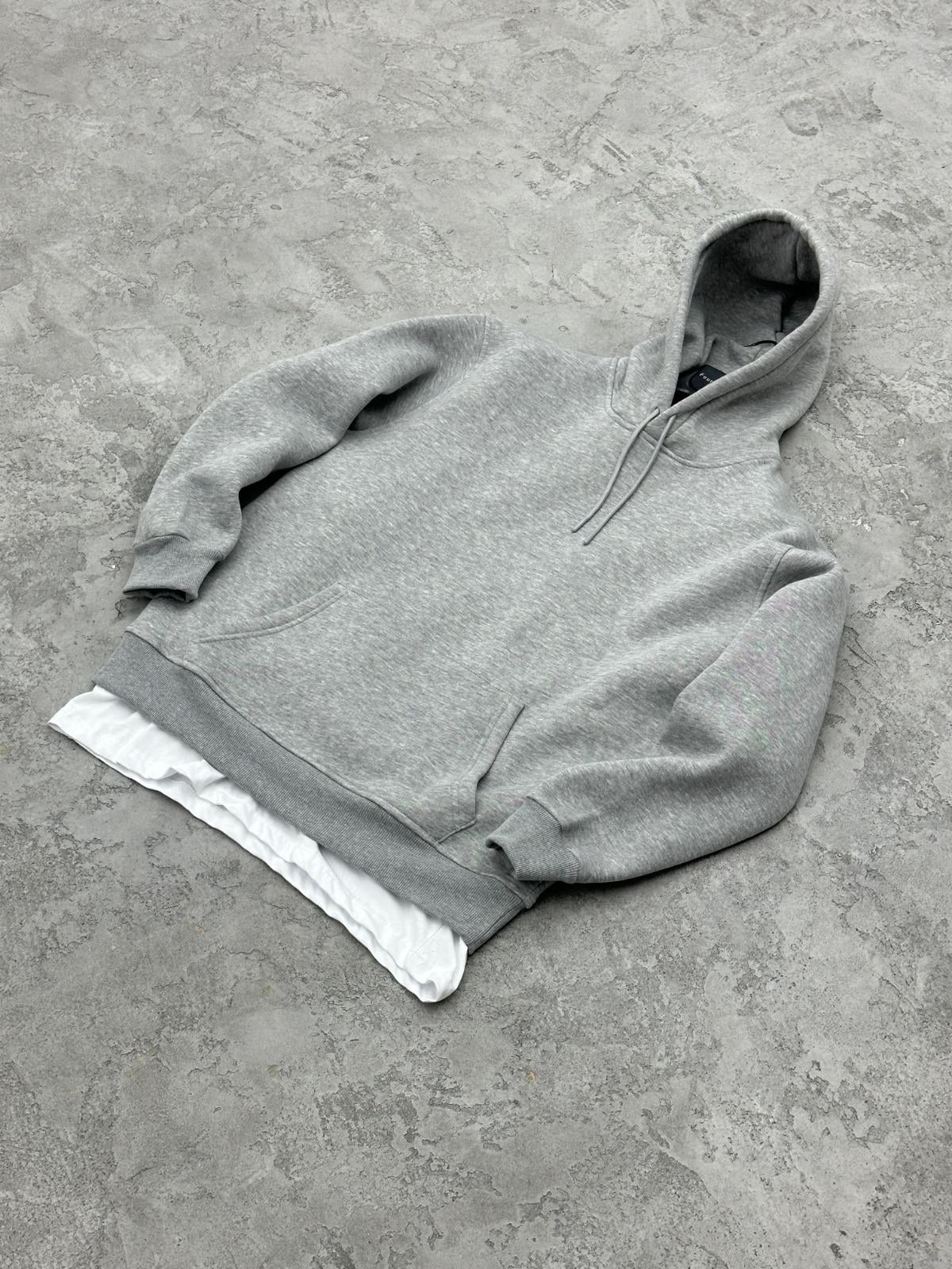 3 İplik Şardonlu Sweatshirt - Gri