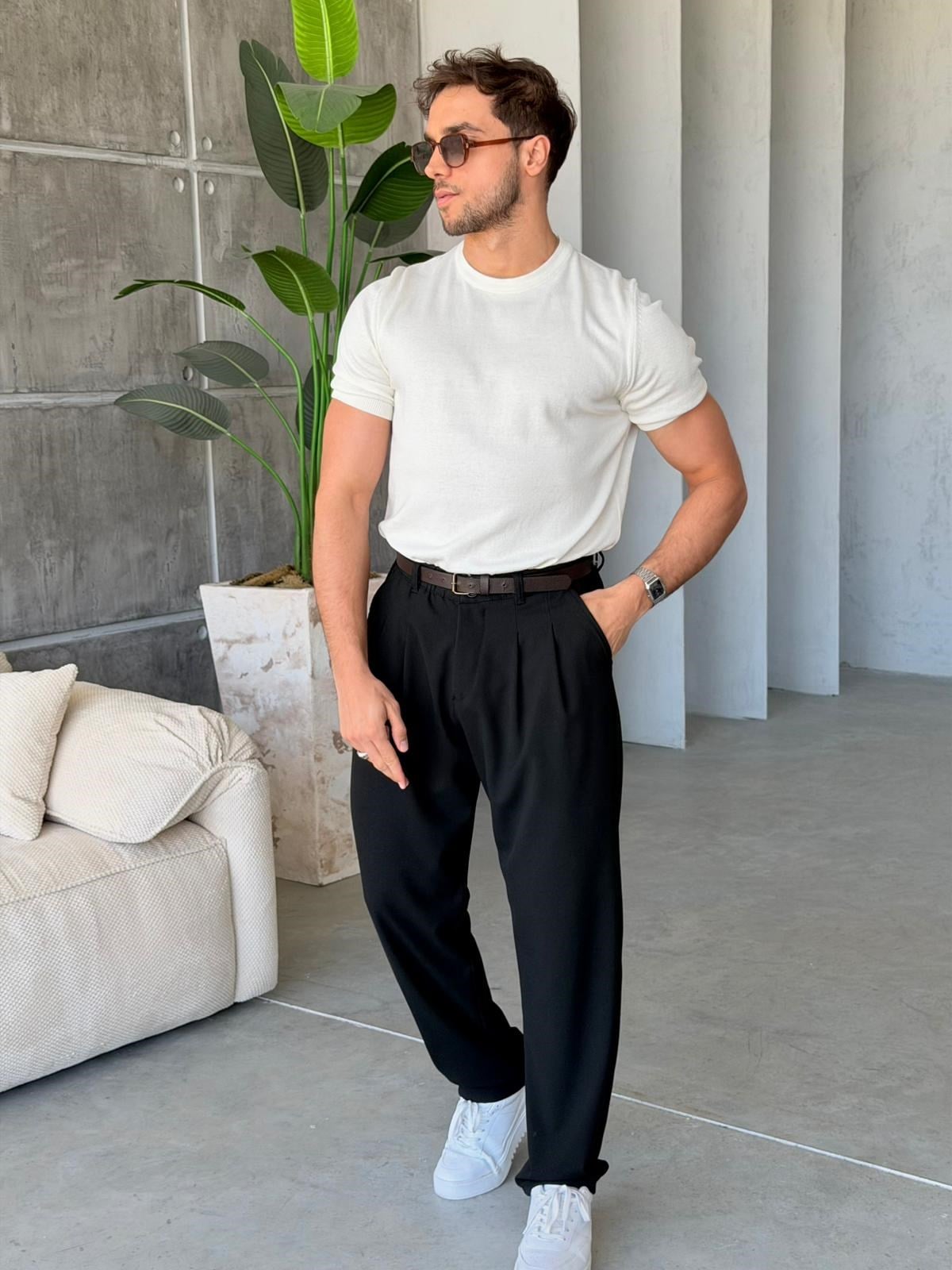 BASIC ÖRME TRİKO M-EKRU