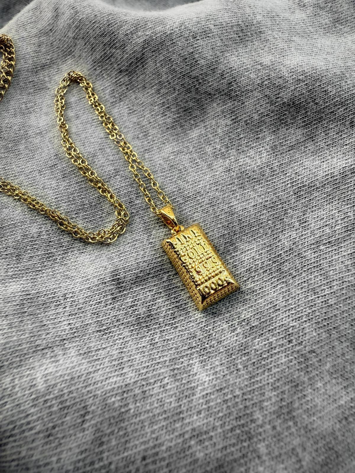 Gold Külçe Kolye 