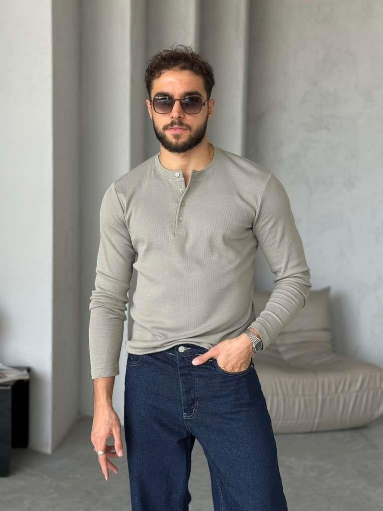 İNCE FİTİLLİ DÜĞMELİ BADİ - Çağla