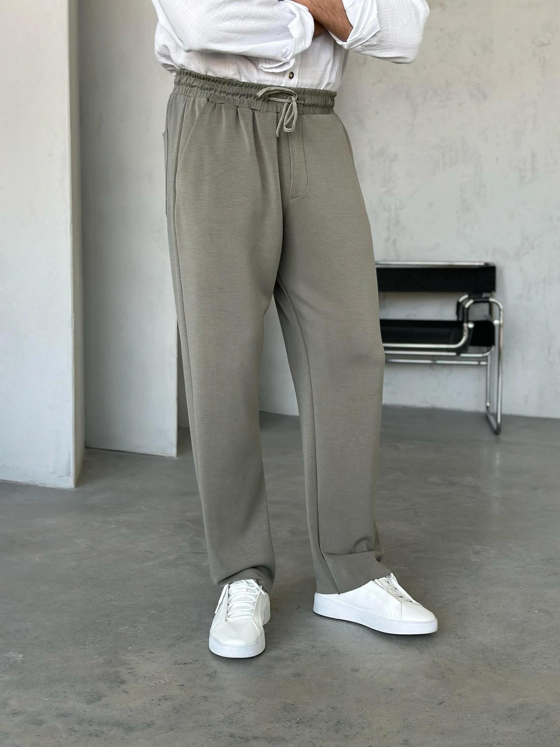 KM24090 Premıum modal kumaş jogger pantolon AÇIK HAKİ M