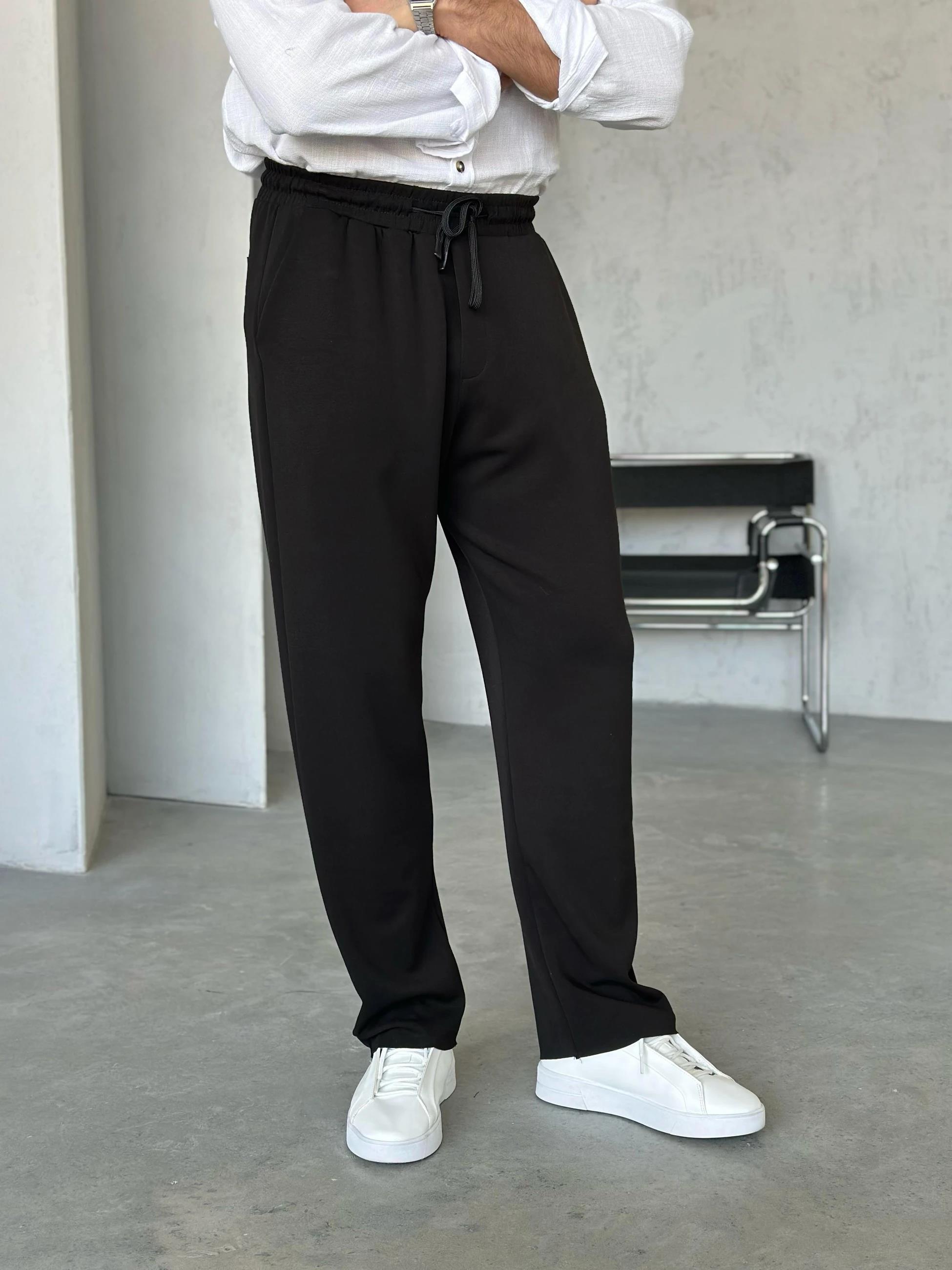 KM24091 Premıum modal kumaş jogger pantolon SİYAH M