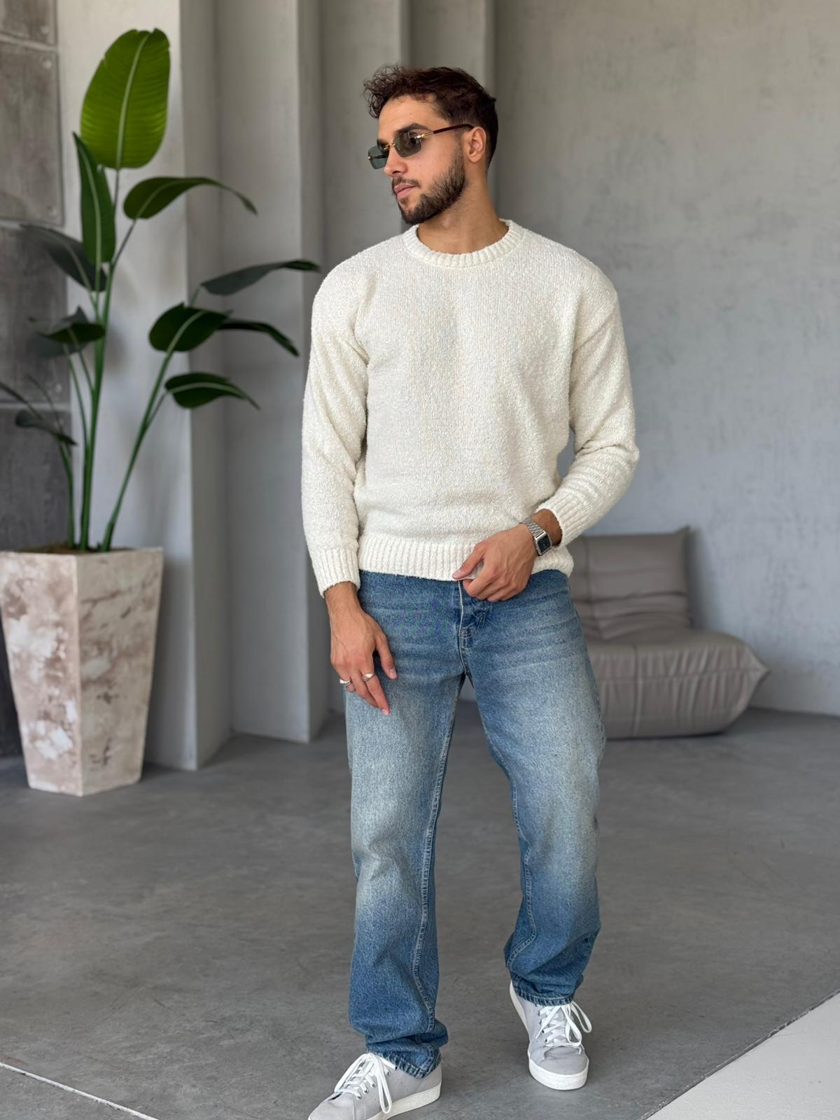 Oversize Basic Triko Ekru K
