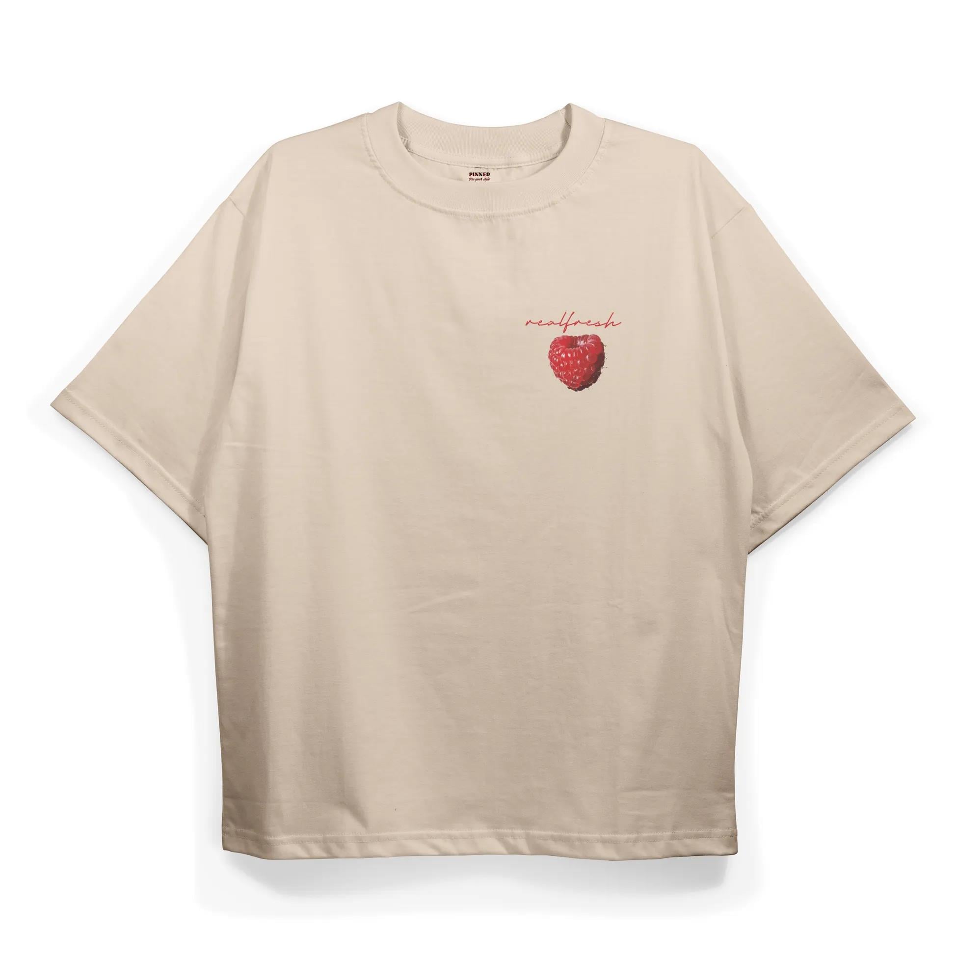 T2012 Real Fresh Baskılı Oversize Tshirt
