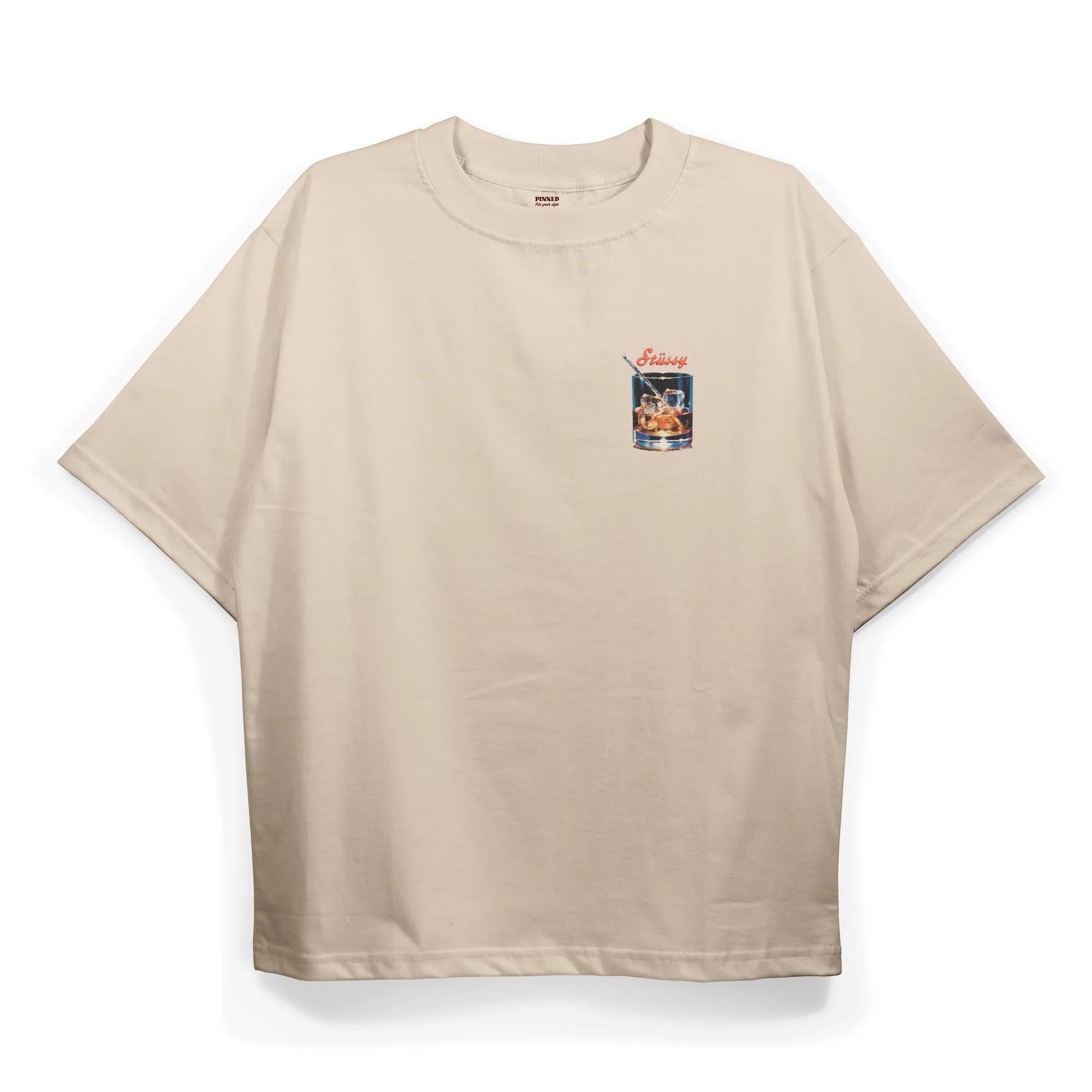 T2014 Cheers Baskılı Oversize Tshirt