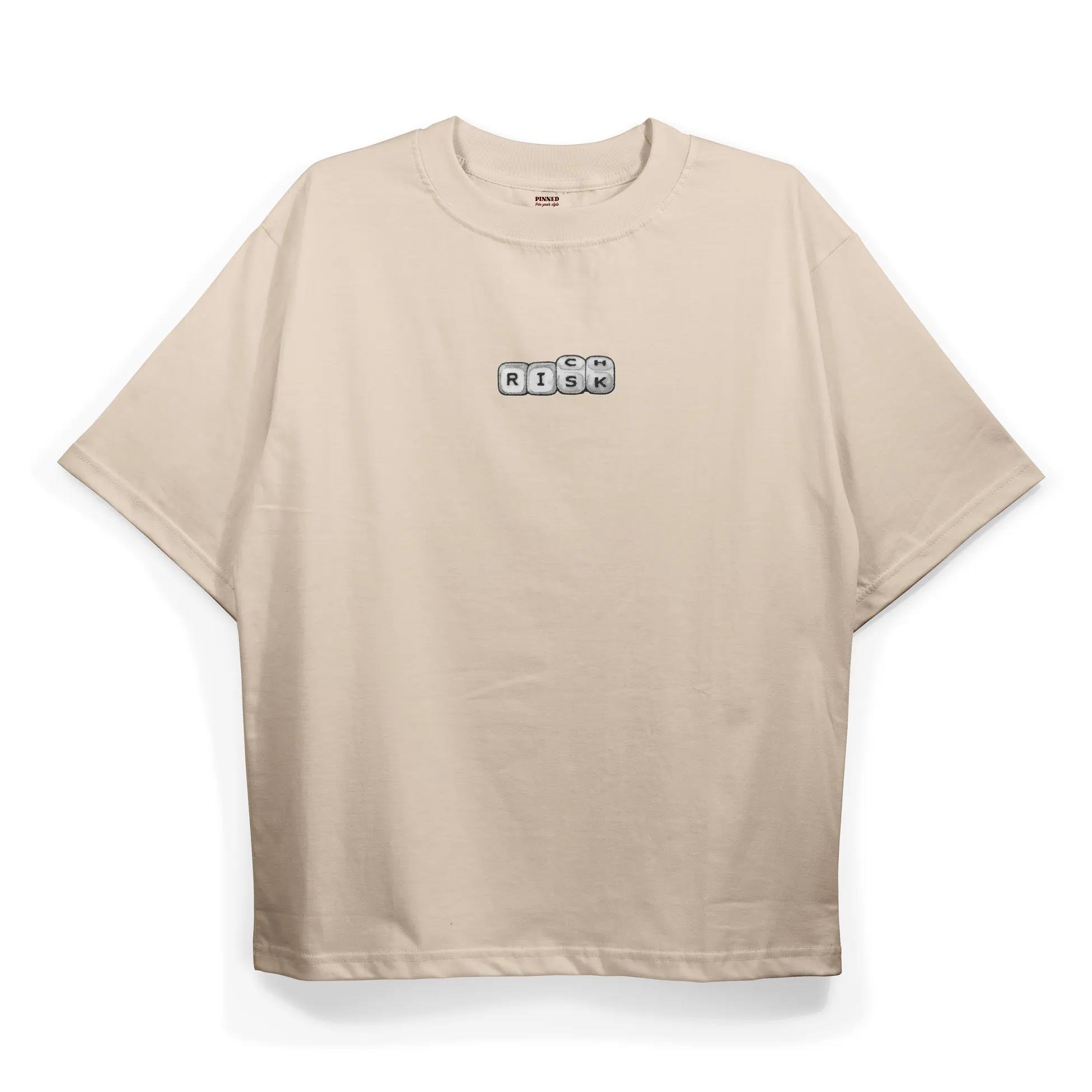 T2041 Risk-Rich Baskılı Oversize Tshirt