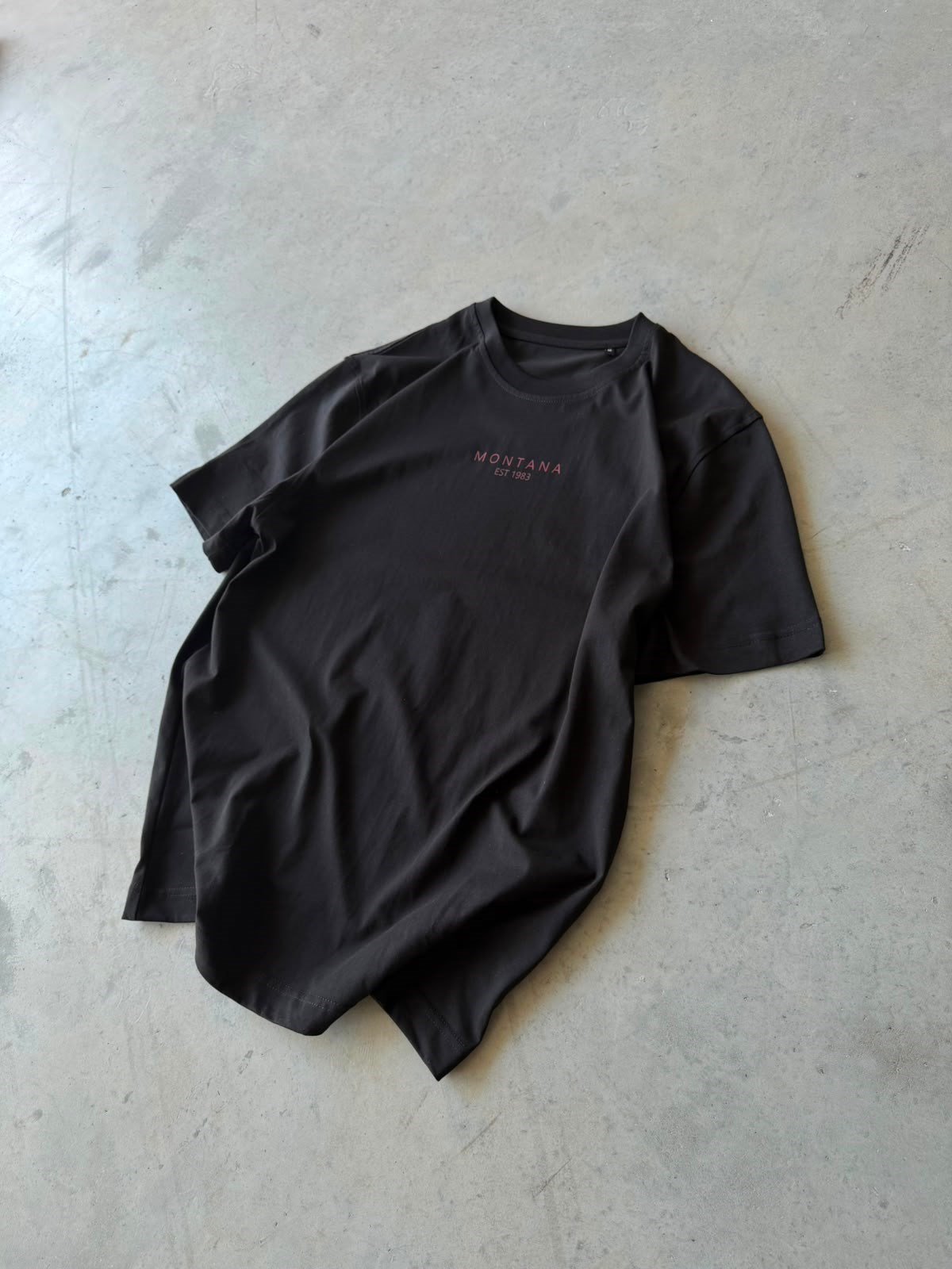 Tonny baskılı Oversize T-shirt -  SİYAH
