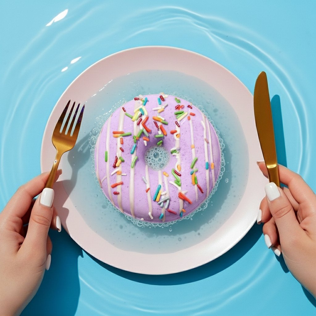 Donut Banyo Topu Lavanta