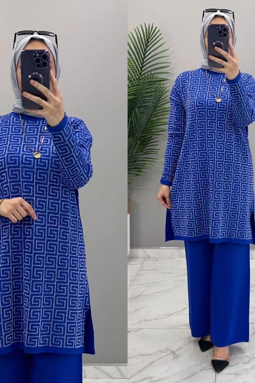 Mevsim Triko Takım / Saks Mavisi