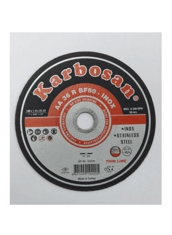 Karbosan Thinline İnox Kesme Diski 180x1,9x22