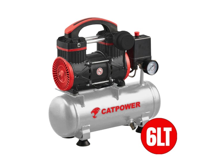 Catpower cat111 Sessiz ve Yağsız Kompresör 1 HP 6 LT