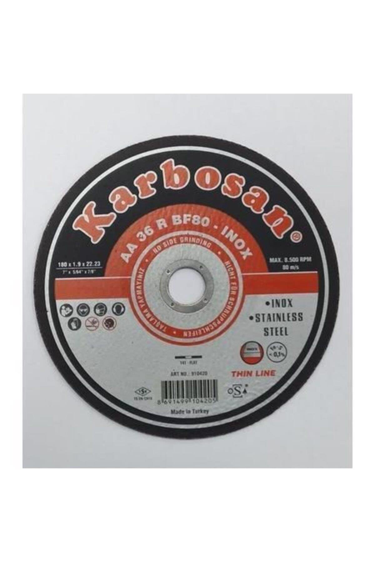 Inox Kesme Taşı 180x1,9x22,23 Mm (10 Adet)