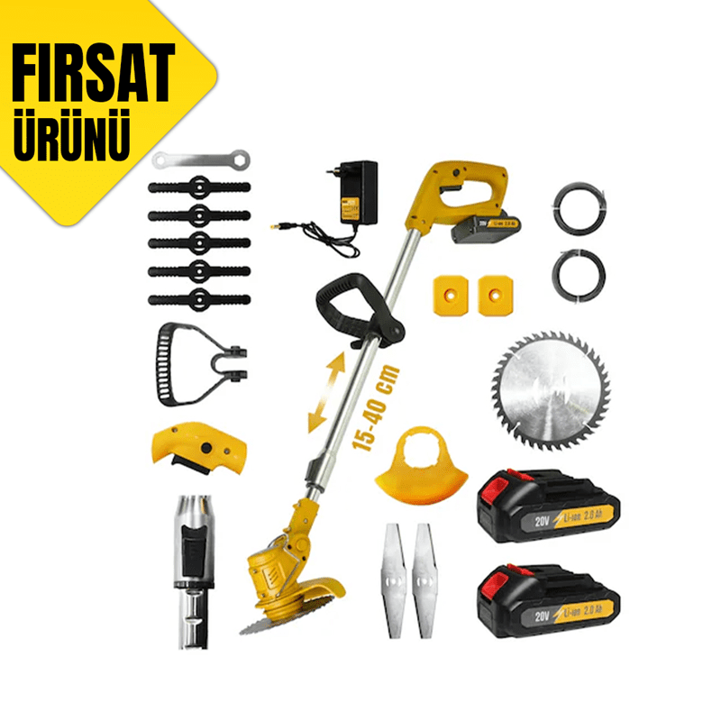 PARS AKÜLÜ TIPRAN 20V 2.0Ah 2 AKÜLÜ + 13 PARÇA AKSESUAR