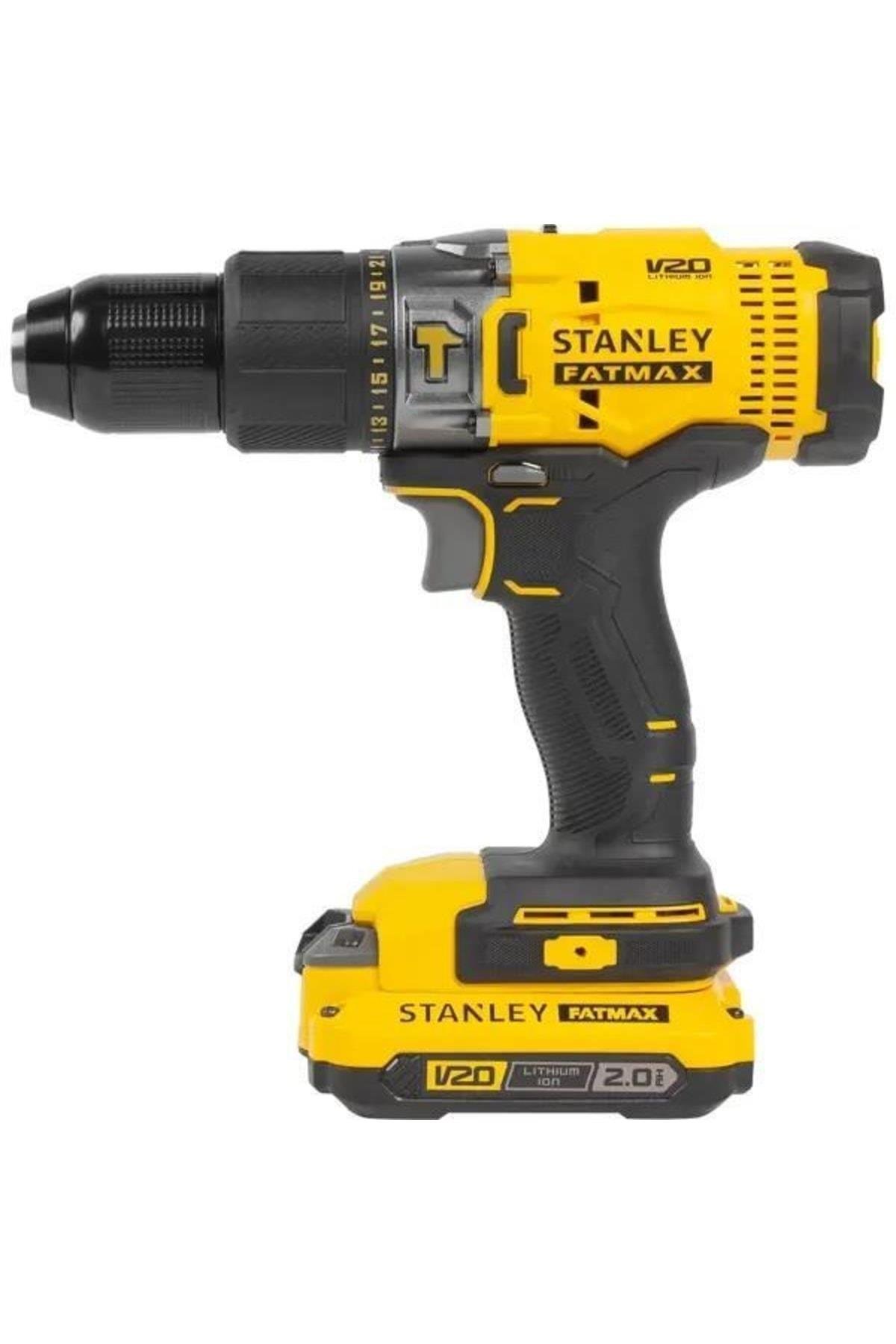 Stanley SCD718D2K 18V 2.0AH V20 Çift Akülü Darbeli Matkap
