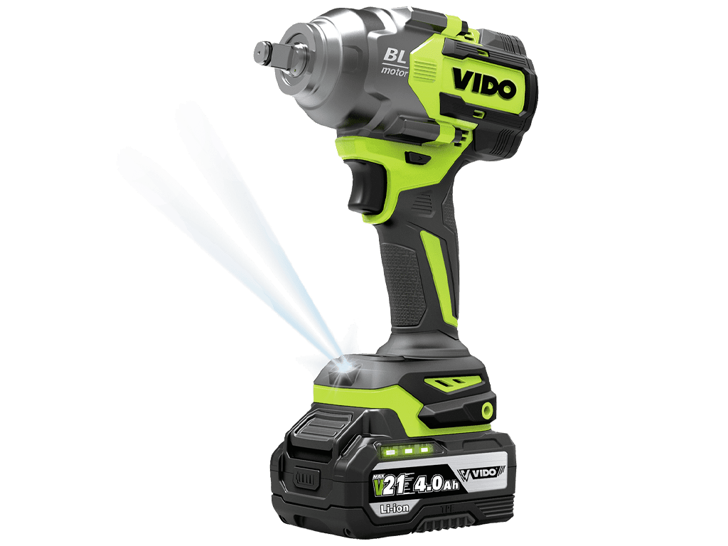 VIDO 21 Volt 760 Nm 1/2'' Akülü Somun Sökme Makinesi Kömürsüz Motor (WD040440210)
