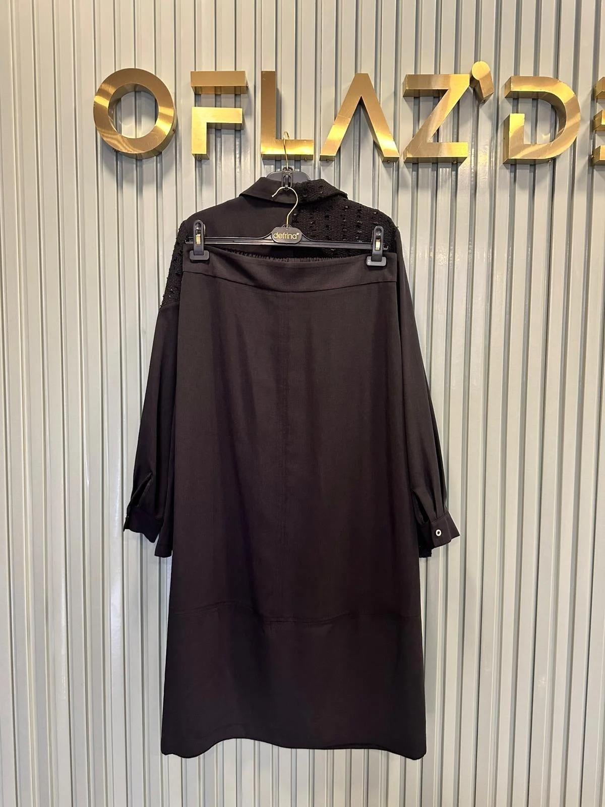 Defrina Chanel Komb. Etekli Takım Siyah 61145